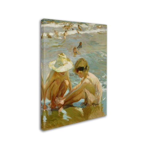 Joaquin Sorolla 'The Wounded Foot' Canvas Art,24x32